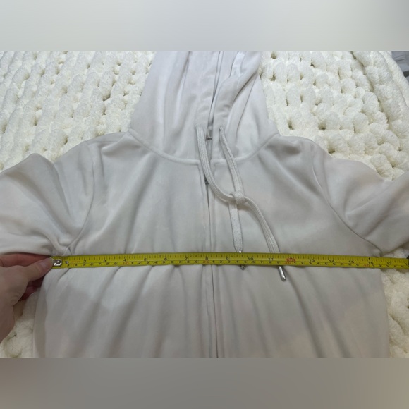 REVAMPED | Velour Cropped Zip Up Hoodie Size XXS - Picture 6 of 8